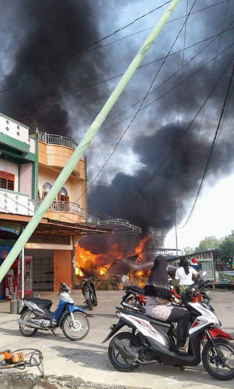 Rumah Honorer UPTD Pasar dan Kebersihan Ludes Terbakar