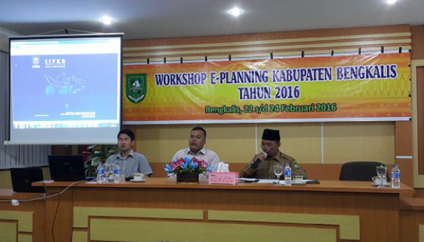 Bappeda Bengkalis Taja Workshop e-Planning
