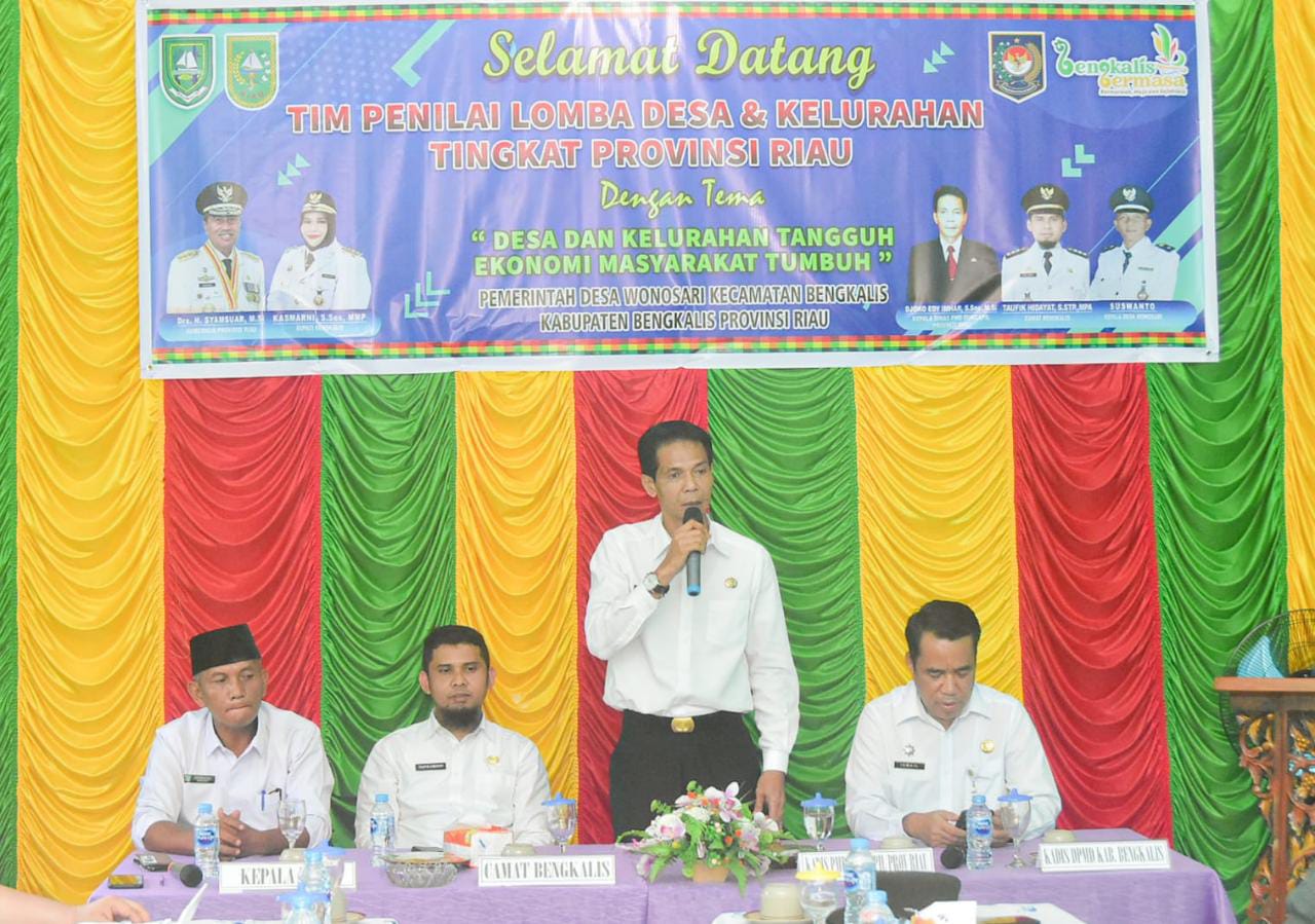 Desa Wonosari Ikuti Penilaian Lomba Desa dan Kelurahan Tingkat Provinsi Riau