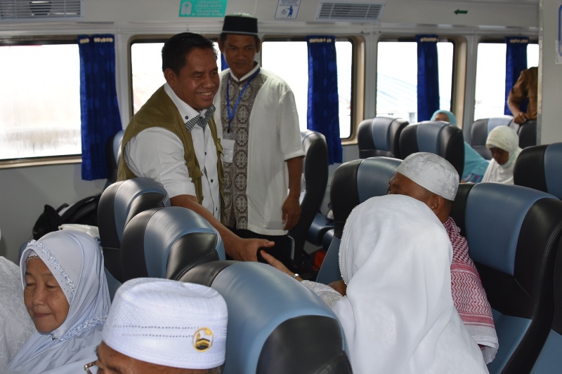 Jamaah Haji Kloter II Sedang dalam Perjalanan Menuju Bengkalis