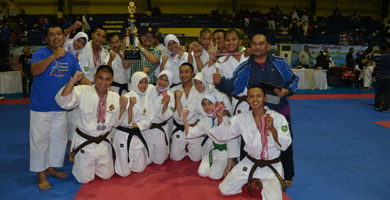 Bengkalis Juara Umum II Kejurnas Kempo Bogor Open 2013