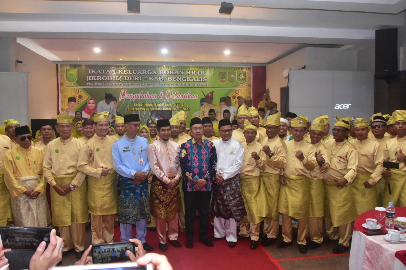 Hadiri Pengukuhan Pengurus Ikrohil Duri, Ketua DPRD Bengkalis Doakan Semakin Maju dan Jaya