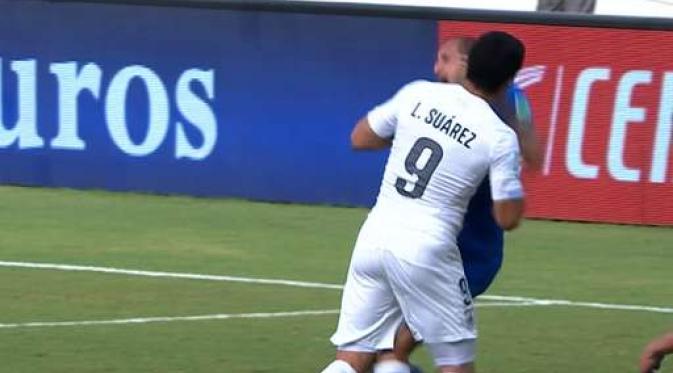 Uruguai Kontra Italia Diwarnai Gigitan Suarez