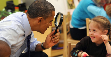 Obama Dan Anak-Anak: Bisa Saya Bantu.?