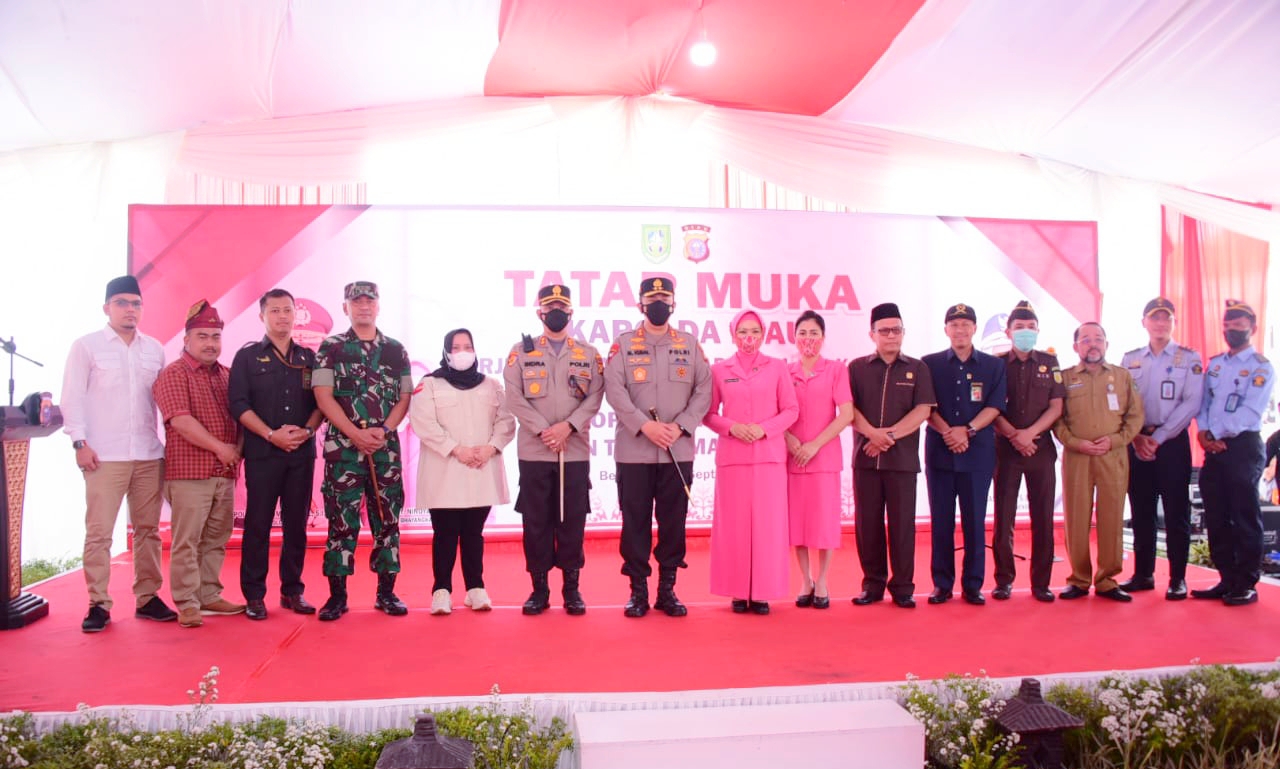 Bupati Ucapkan Selamat Datang kepada Kapolda Riau dan Rombongan di Mapolsek Mandau