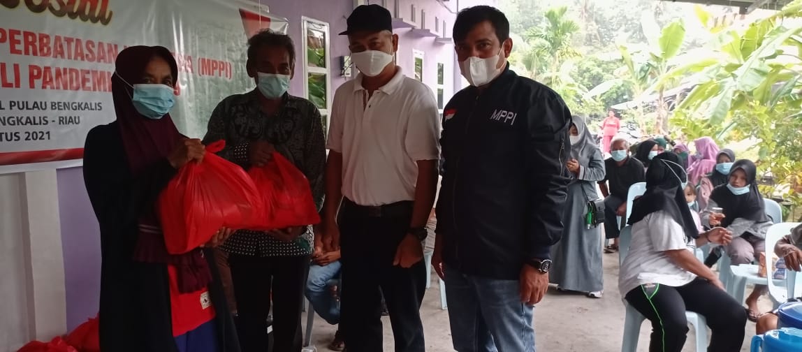 MPPI Bakti Sosial di Pulau Bengkalis, Bagi-bagi Sembako, Masker dan Hand Sanitizer