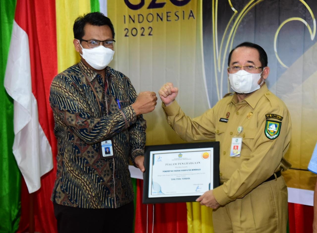 Bengkalis Terbaik se-Riau Penyaluran DAK Fisik 2021