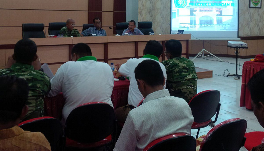 Rapat Sosialisasi Praja IPDN Kampus Riau Magang di Rohil