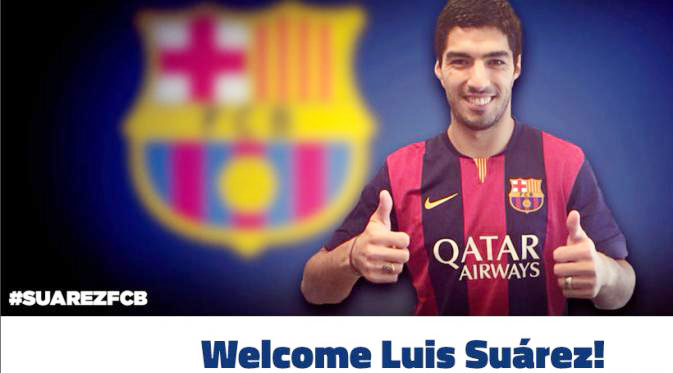 Luis Suarez Resmi Bergabung ke Barcelona